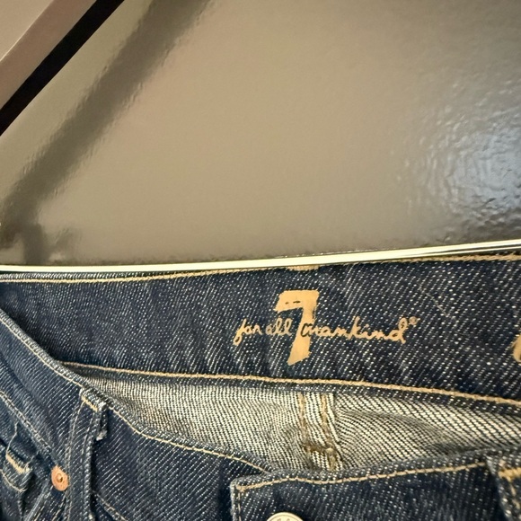 7 For All Mankind size 30 EUC classic Indigo Boot Cut Jeans - Picture 7 of 16